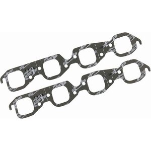 Mr. Gasket - 5913 - Bb Chevy Exhust Gasket  - Ultra-Seal - 2.090 x 2.090 in Square Port - Steel Core Laminate - Big Block Chevy