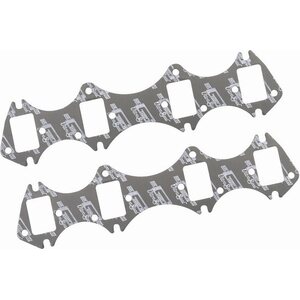 Mr. Gasket - 5952 - 390-428 Ford Exh. Gasket  - Ultra-Seal - 1.560 x 2.320 in Rectangle Port - Steel Core Laminate - 8-Bolt Holes - Ford FE-Series