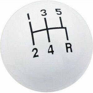 Mr. Gasket - 9619 - Classic Shifter Knob 5 Speed White
