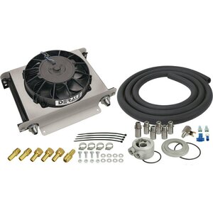 Derale - 15660 - Hyper-Cool Engine Oil Cooler Kit (-8AN)