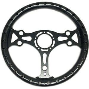 Chassis Engineering - C/E2741 - 13in Black Alum. Dished Steering Wheel