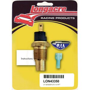 Longacre - 52-43350 - Oil Temp Sensor 1/2in. NPT 270 Deg
