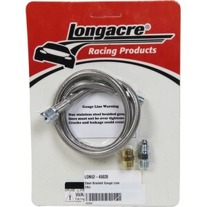 Longacre - 52-45020 - Steel Braided Gauge Line 24in