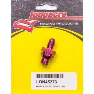 Longacre - 52-45273 - Brake Fitting #4-3/16in Bulkhead