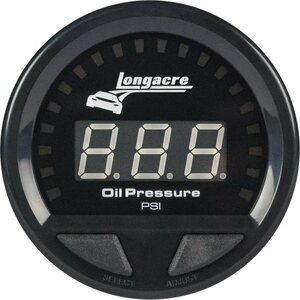 Longacre - 52-46857 - Waterproof LED Oil Pressure Gauge