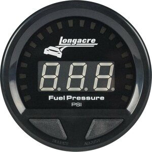 Longacre - 52-46858 - Waterproof LED Fuel Pressure Gauge 0-15psi