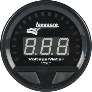 Longacre - 52-46862 - Waterproof LED Volt Gauge 8-18v