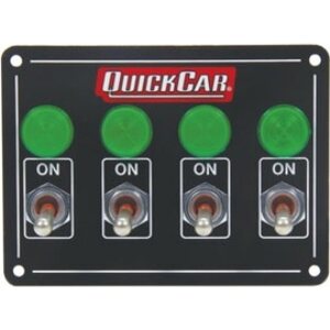 QuickCar - 50-718 - Accessory Panel 4 Switch w/Pilot Weatherproof