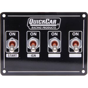 QuickCar - 50-740 - Ignition Panel Extreme 4 Switch w/ Pigtail
