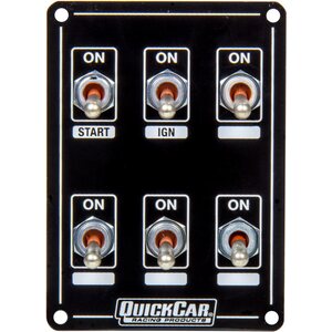 QuickCar - 50-7614 - Ignition Panel Extreme 6 Switch Dual Ignition