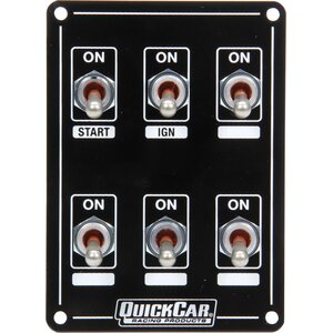 QuickCar - 50-7631 - Ignition Panel Extreme 6 Switch Single Ignition