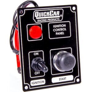 QuickCar - 50-852 - Ignition Panel Black w/ Lights