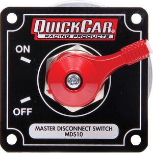 QuickCar - 55-013 - Master Disconnect High Amp 4 Post Black Plate