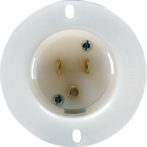 QuickCar - 57-710 - Male Recessed Outlet 110 Volt
