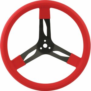 QuickCar - 68-0031 - 15in Steering Wheel Stl Red