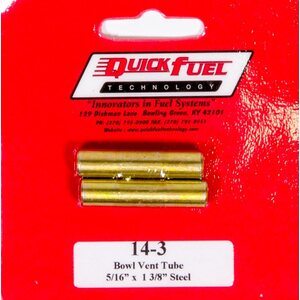 Quick Fuel - 14-3QFT - Vent Tubes (2pk) 5/16 x 1-3/8