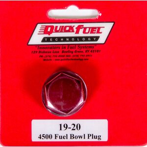 Quick Fuel - 19-20QFT - Fuel Inlet Plug - Red 7/8-20