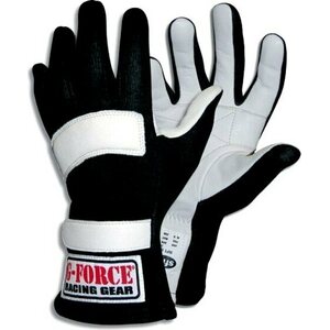 G-Force - 4101CMDBK - GF5 Racing Gloves Child Medium Black