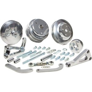 March Performance - 22031-09 - SBC Serpentine Conv Low Cost Custom Silver Kit