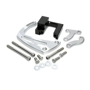 March Performance - 23004 - Chevy BB Power Steering Braket clear powder coat