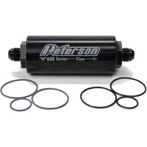 Peterson Fluid - 09-0611 - Fuel Filter -8AN 45 Mic.
