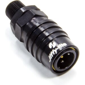 Jiffy-Tite - 21802J - Q/R 1/8 NPT Straight Socket Valved Black