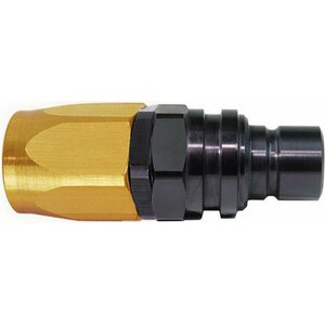 Jiffy-Tite - 22606 - Q/R #6 Str Hose End Plug Valved  Gold/Black