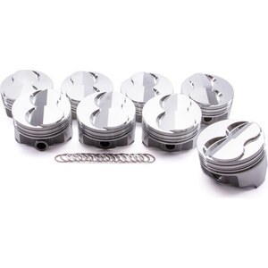 Icon Pistons - IC777.030 - BBC Forged Domed Piston Set 4.280 Bore +18cc