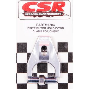 CSR Performance - 670C - Chevy Distributor Hold Down Clamp - Clear