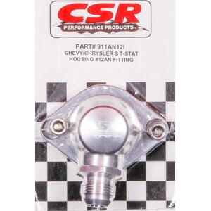 CSR Performance - 911AN12C - Chevy Swivel Thermostat Housing - Clear