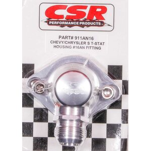CSR Performance - 911AN16C - Chevy Swivel Thermostat Housing - Clear