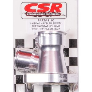 CSR Performance - 914C - Chevy 360 Swivel Filler Neck - Clear