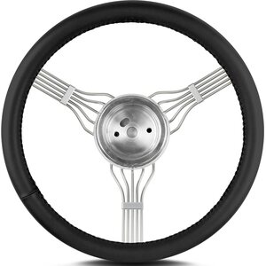 Lecarra - 55301 - Steering Wheel Newstalgi c Banjo Pol. w/Blk Wrap