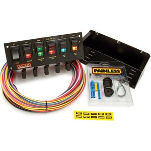 Painless Wiring - 50305 - 6 Switch Rocker Circuit Breaker Panel