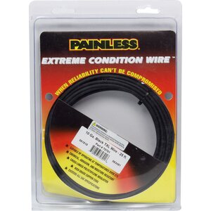 Painless Wiring - 70701 - 10 Gauge Black TXL Wire  25 Ft.