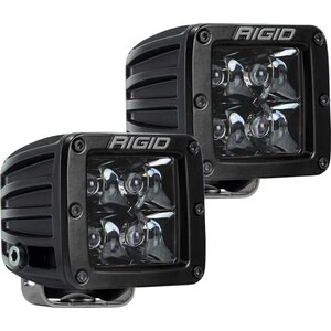 Rigid Industries - 202213BLK - LED Light Pair D-Series Spot Midnight