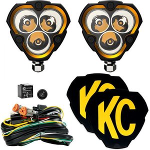 KC Lights - 282 - Flex Era 3 Light Spot Beam Pair Pack Kit