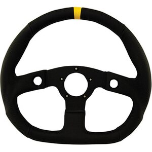 Grant - 630 - D-Shaped Diamond Grip Steering Wheel Black