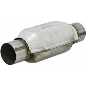 Flowmaster - 2220120 - Catalytic Converter - 2 in Inlet - 2 in Outlet - 5 x 4-1/4 in Case - 12-3/4 in Long