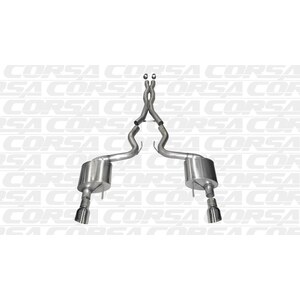 Corsa Performance - 14328 - 15-   Mustang 5.0L Cat Back Exhaust System