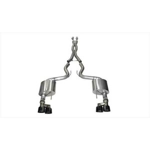 Corsa Performance - 14335BLK - Exhaust Cat-Back - 3.0in Dual Rear Exit