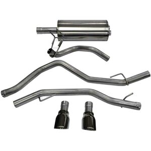 Corsa Performance - 14405BLK - Exhaust Cat-Back - 3.0in Dual Rear Exit
