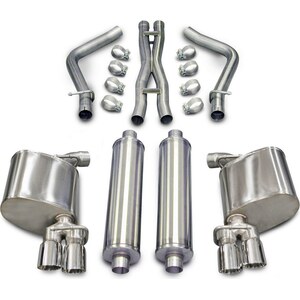 Corsa Performance - 14522 - Exhaust Cat-Back - 2.5in Dual Rear Exit