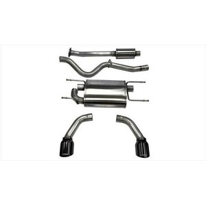 Corsa Performance - 14864BLK - Exhaust Cat-Back - 2.5in Dual Rear Exit