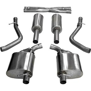 Corsa Performance - 14973 - 15-  Charger 5.7L Xtreme Cat Back Exhaust Kit