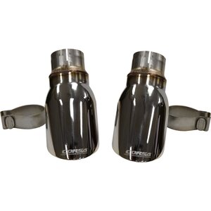 Corsa Performance - 14977 - Two Single 4in Polished Pro-Series Tips Kit