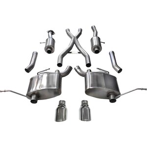 Corsa Performance - 14991 - Exhaust Cat-Back - 2.5in Cat-Back  Dual Rear