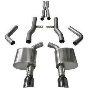 Corsa Performance - 14996BLK - Exhaust Cat-Back - 2.76 in Dual Rear Exit