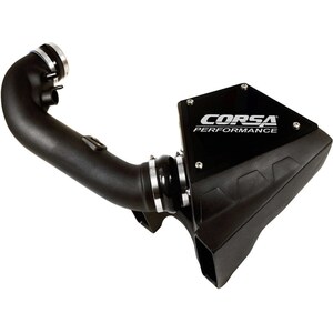 Corsa Performance - 49750 - Air Induction System - MaxFlow - Closed Box - Reusable Oiled Filter - Plastic - Black - Ford Coyote - Ford Mustang 2011-14 - Kit