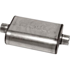 Dynomax - 17218 - Muffler - Ultra Flo Welded - 2-1/2 in Center Inlet - 2-1/2 in Center Outlet - 14 x 9-3/4 x 4-1/2 in Oval Body - 19